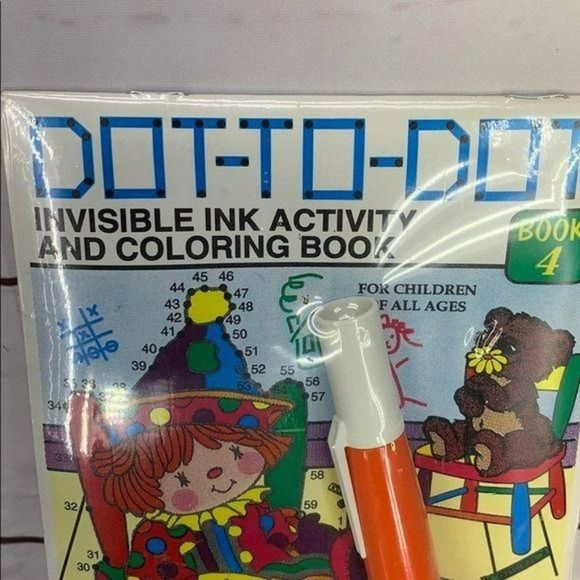 Lee Publications Dot To Dot Invisible Ink Book 4 Coloring book Teddy Bear NEW - Picture 3 of 7
